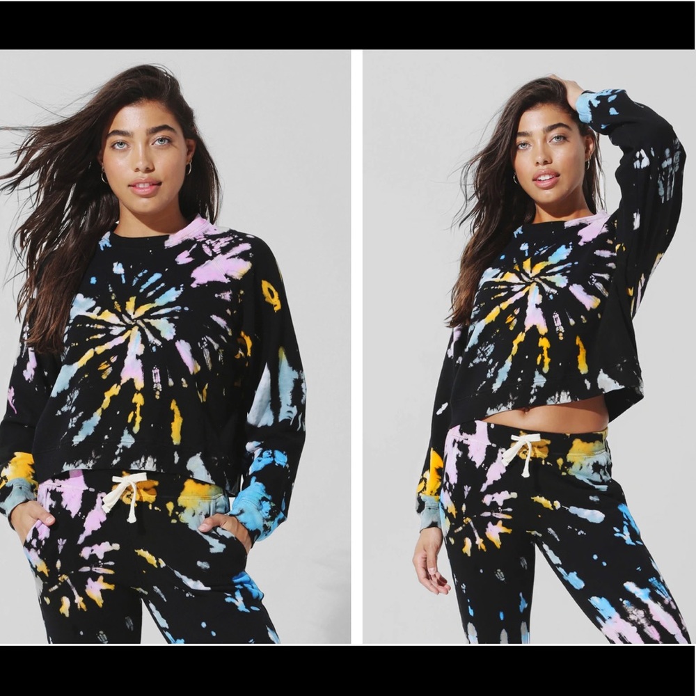 Electric & Rose Ronan Pullover in Onyx & Multi Small
